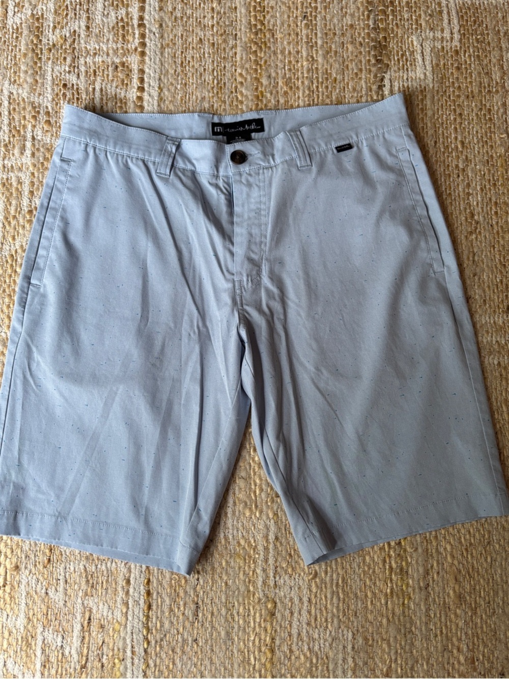 Travis Mathew Men's Light Blue Performance Golf Shorts